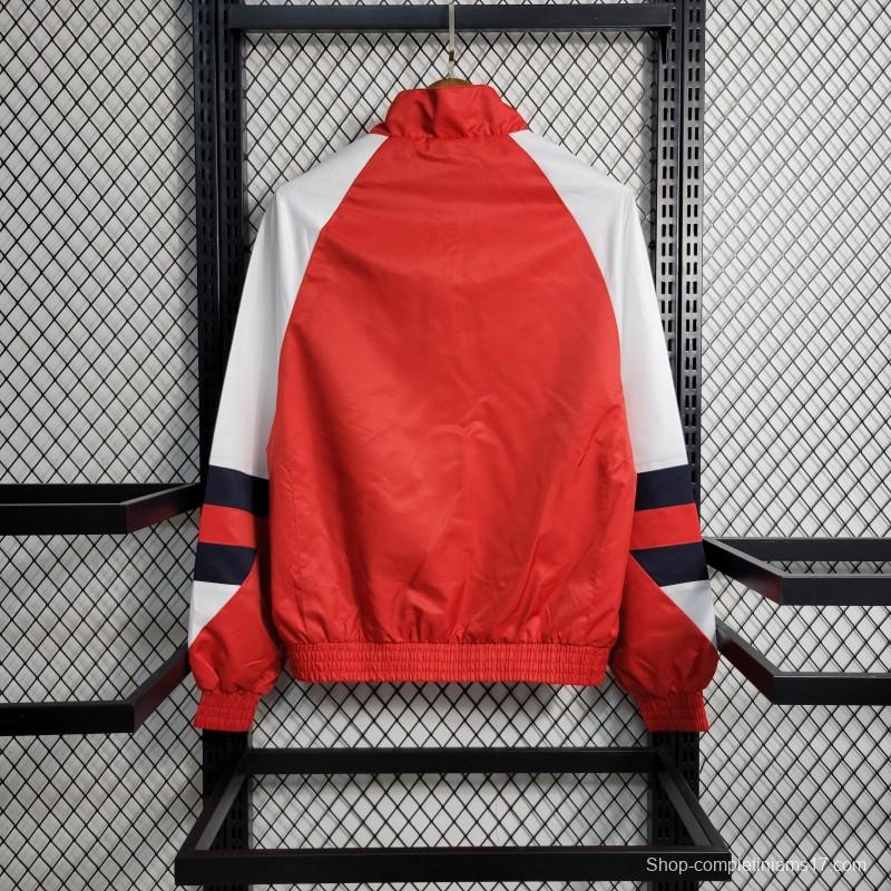 23-24 Sao Paulo Red White Windbreaker