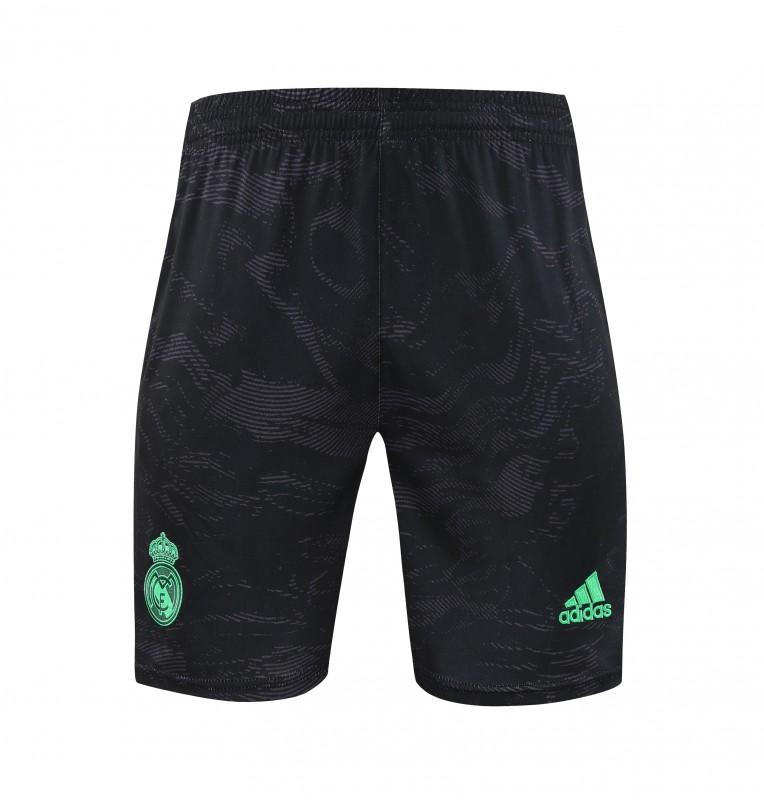 23-24 Real Madrid Black Green Pattern Short Sleeve+Shorts