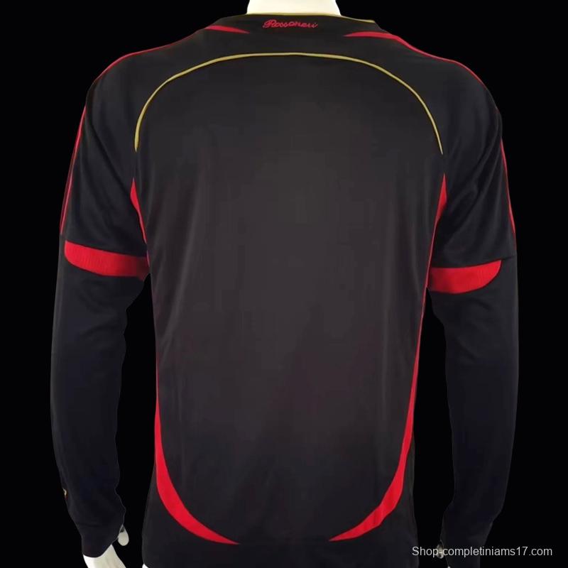 Retro 06/07 AC Milan Third Black Long Sleeve Jersey