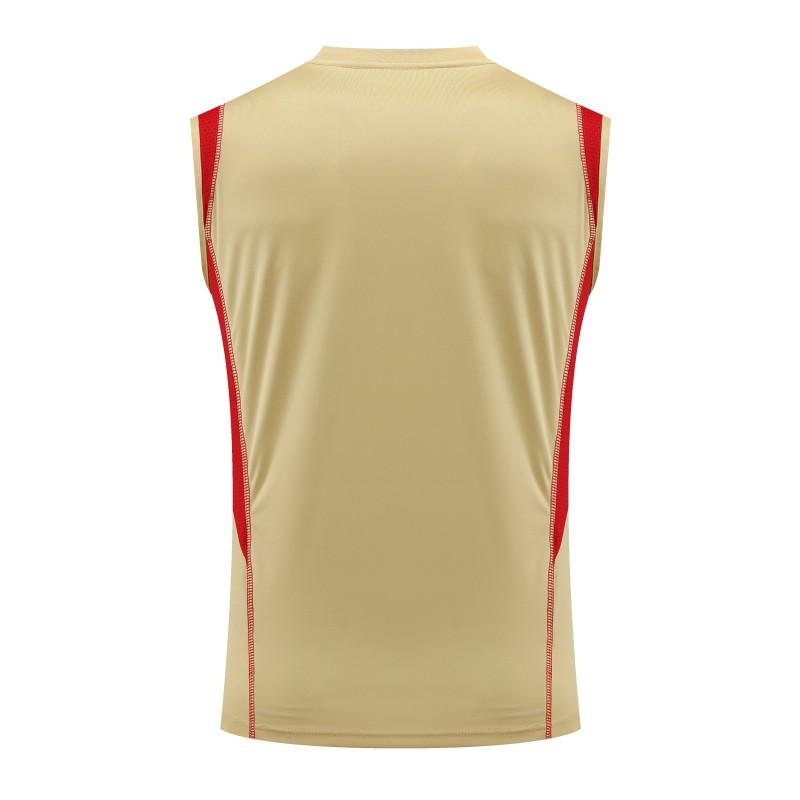 23-24 Sao Paulo Beige Vest Jersey+Shorts