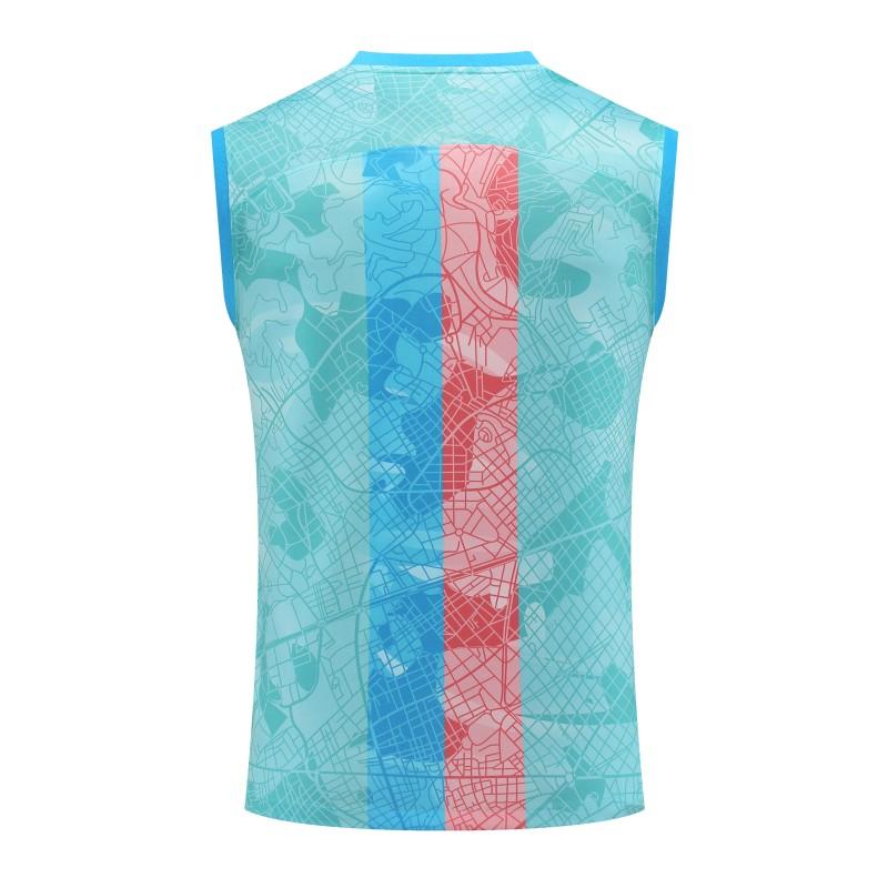 23-24  Barcelona Sky Blue Vest Jersey+Shorts