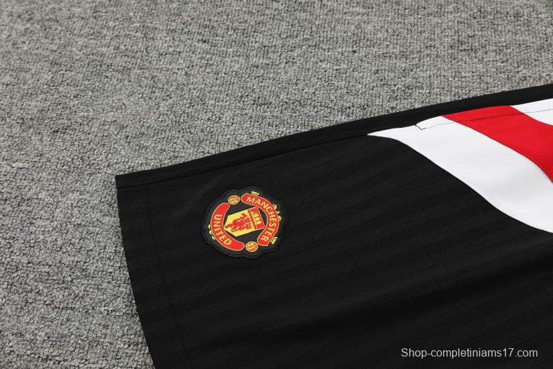 23-24 Manchester United Black Remake Icon Short Sleeve Jersey+Shorts