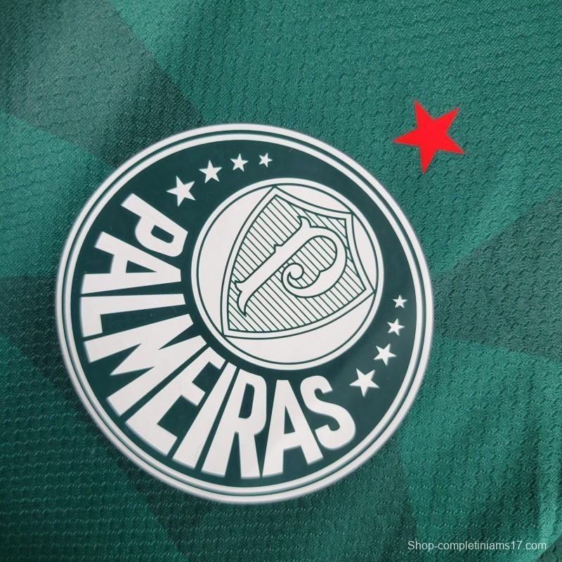 23-24 PALMEIRAS Home Long Sleeve Jersey