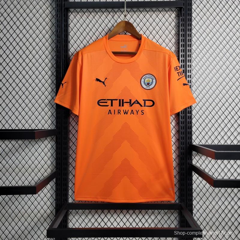 22-23 Manchester City Orange Goalkeeper Jersey