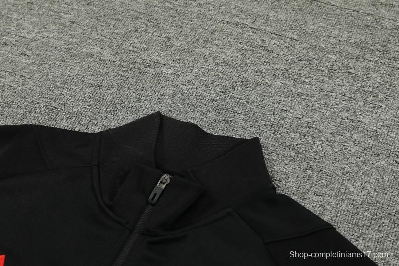 23/24 Manchester United Black Full Zipper Jacket+Pants