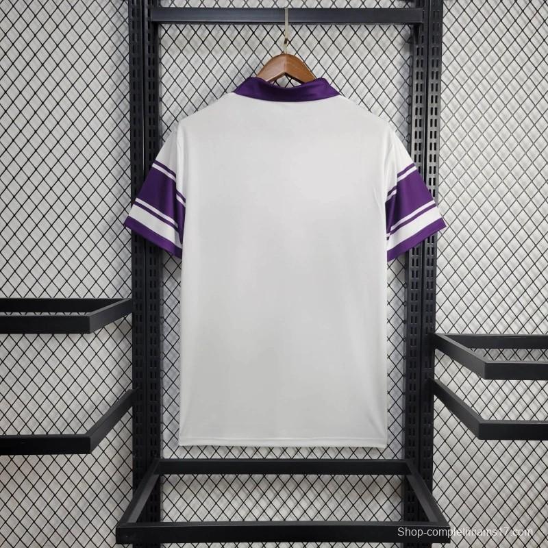 Retro 84/85 ACF Fiorentina Away White Jersey