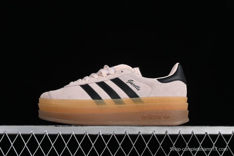 Adidas Originals Gazelle Bold IE0429 Low-Top Sneakers with Thick Sole for Casual Wear, Slip-Resistant and Durable