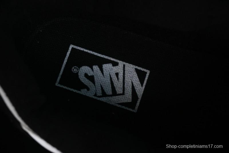 Vans Classics Knu Skool Patchwork Letter Lace-Up Chunky Tongue Platform Sneakers - VN0009QCBLK