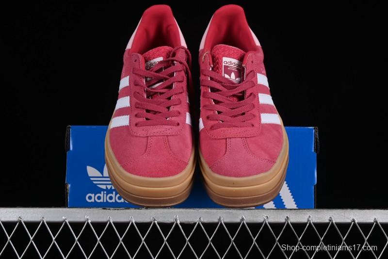 Adidas Originals Gazelle Bold Low-Top Sneakers with Thick Sole for Anti-Slip and Durability - ID6997