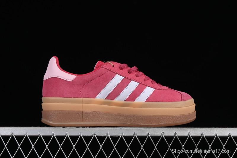 Adidas Originals Gazelle Bold Low-Top Sneakers with Thick Sole for Anti-Slip and Durability - ID6997