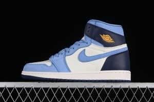 Air Jordan 1 High-Top "First in Flight" Obsidian 2.0  Basketball Shoes