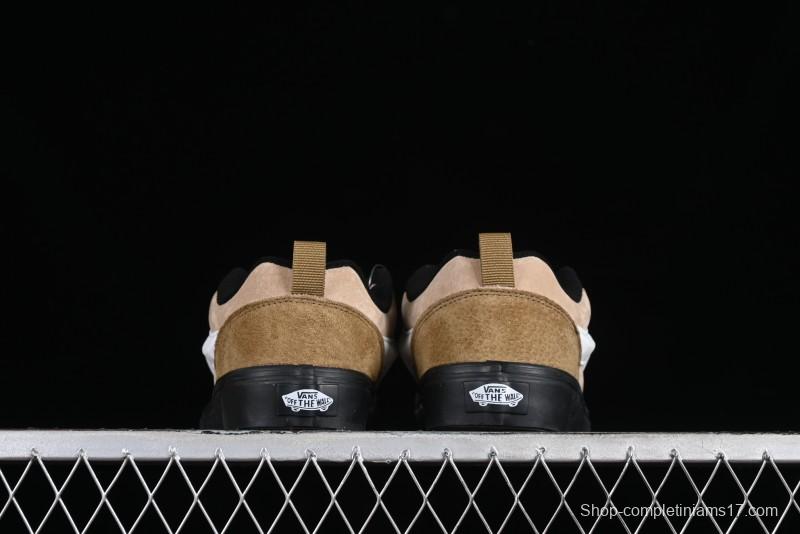 Vans Classics Knu Skool Retro Chunky Tongue Skate Shoes in Black/Brown - VN000CP6BXC