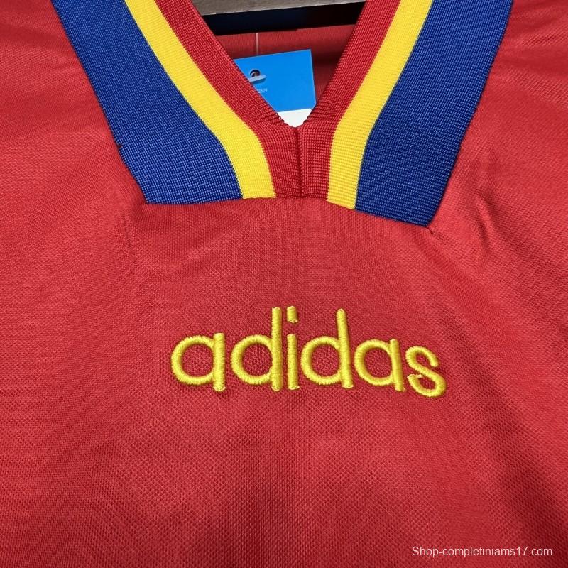 Retro 1994 Romania Away Red Jersey