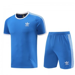 24/25 Adidas Original Blue Short Sleeve Jersey+Shorts