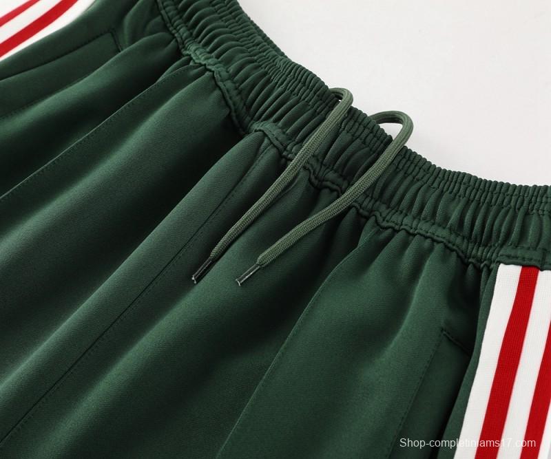 2024 Mexico Green Full Zipper Jacket +Long Pants