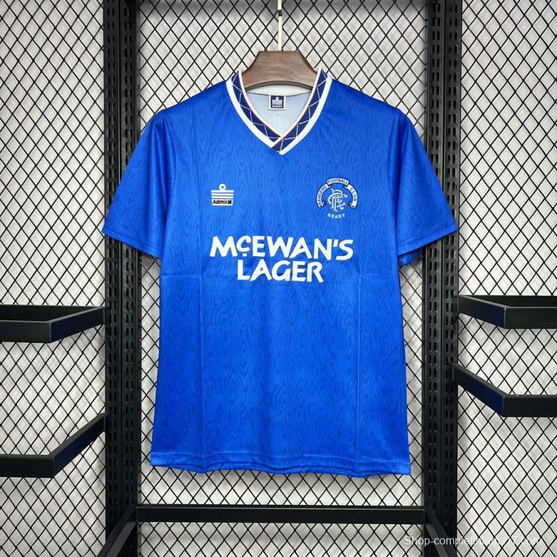 Retro 90/92 Glasgow Rangers Home Jersey