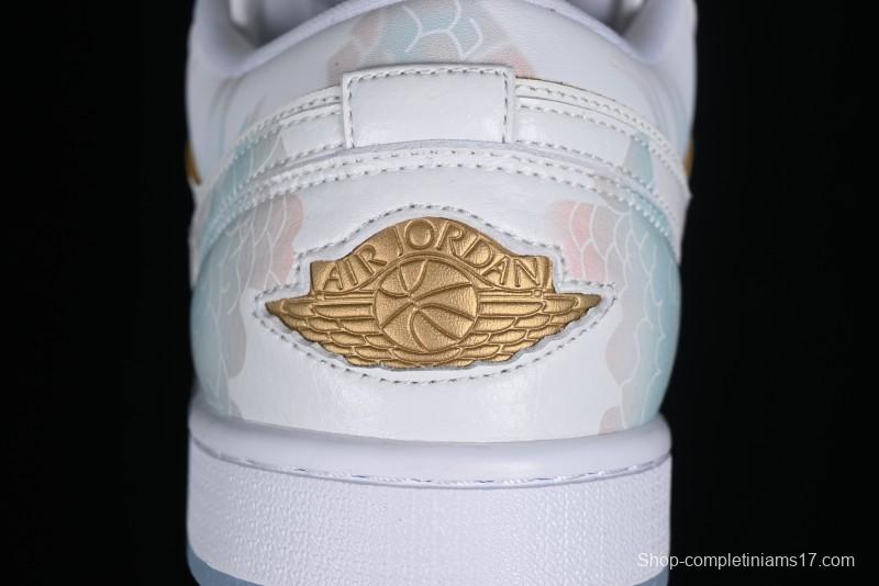 Nike Air Jordan 1 Low AJ1 Chinese New Year Limited Edition New Chinese Style Custom Steam Puppet - Third Prince Ao Bing Low Top Casual Sneakers FN8901-164
