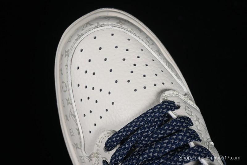 Nike Air Jordan 1 Low OG SP Travis Scott x Fragment Design Retro Sneakers with Reverse Swoosh - SJ2068-004