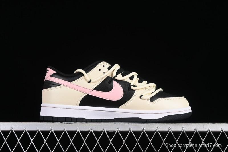 Nike Dunk Low SB Casual Skate Shoes with Smoked Rose Design - FD1232-001