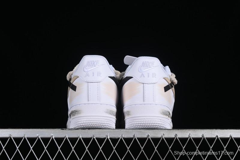 Nike Air Force 1 '07 Low Custom Anime Themed Hand-Painted Swoosh Strap Low-Top Casual Sneakers - ZH0316-013