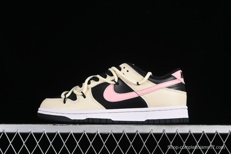 Nike Dunk Low SB Casual Skate Shoes with Smoked Rose Design - FD1232-001