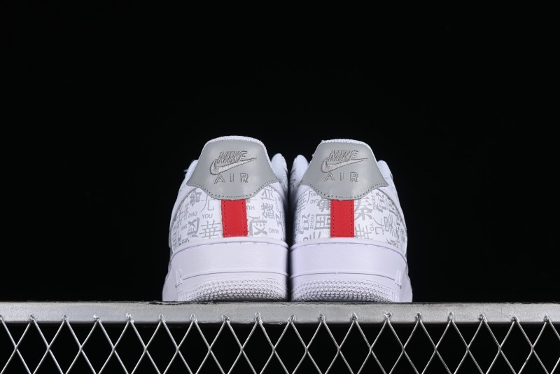 Nike Air Force 1 '07 Low Custom ID Graffiti Chinese Style Hundred Surnames Casual Sneakers - SD3356-008
