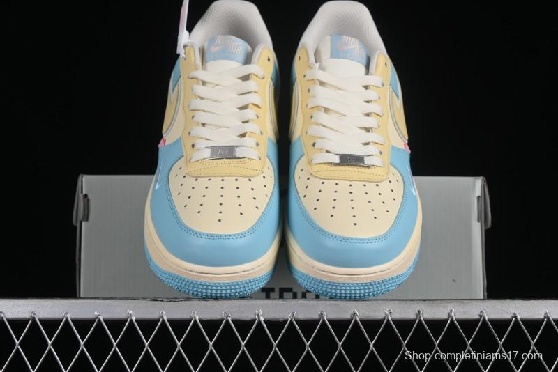Nike Air Force 1 '07 Low Custom Casual Sneakers with Full-Length Honeycomb Air Cushion - XL2312-555