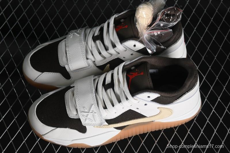 Nike Travis Scott x Jordan Jumpman Jack TR "University Red" Basketball Shoes with Magic Strap - FZ8117-100