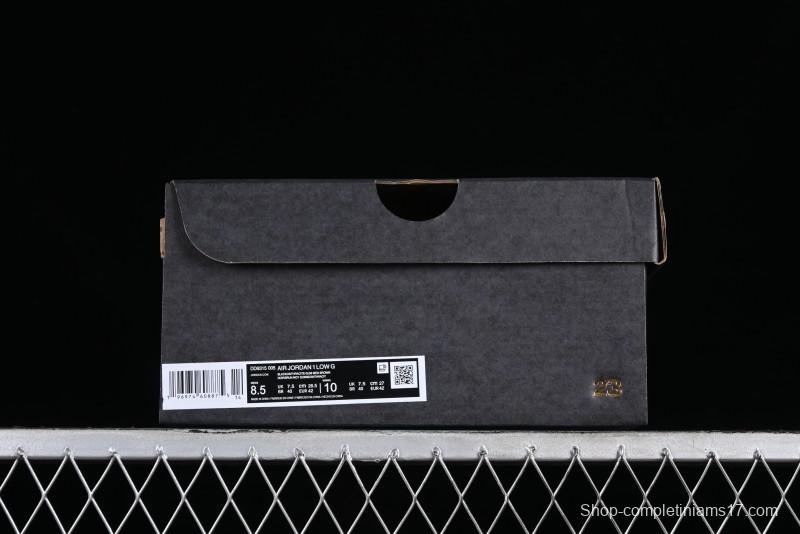 Nike Air Jordan 1 Low Golf Shoes Black Snake Pattern - DD9315-005