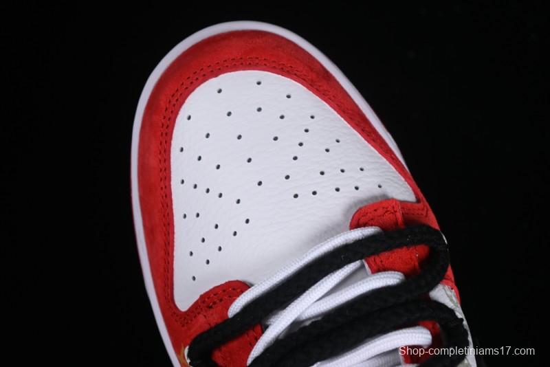 Nike SB Dunk Low Year of the Dragon Limited Edition - Black Swoosh Red Luck High-End Custom Low-Top Casual Sneakers - SJ2068-231