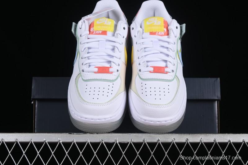 Nike Air Force 1 Shadow Lightweight Elevated Low-Top Versatile Sneakers - CW2630-141