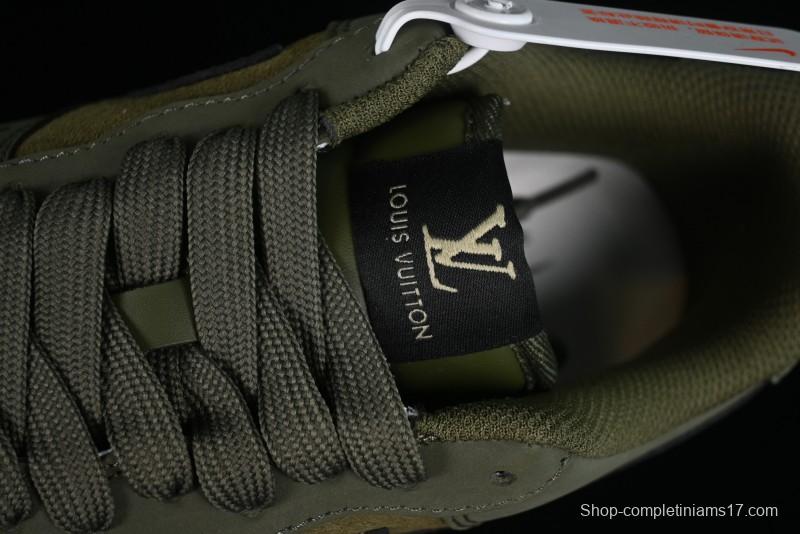 Nike Air Force 1 '07 Low LV Collaboration - Military Green Casual Sneakers - BA8806-223