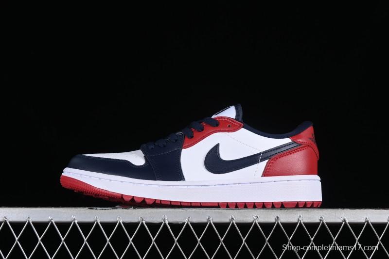 Nike Air Jordan 1 Low Golf Shoes Black Toe - DD9315-113