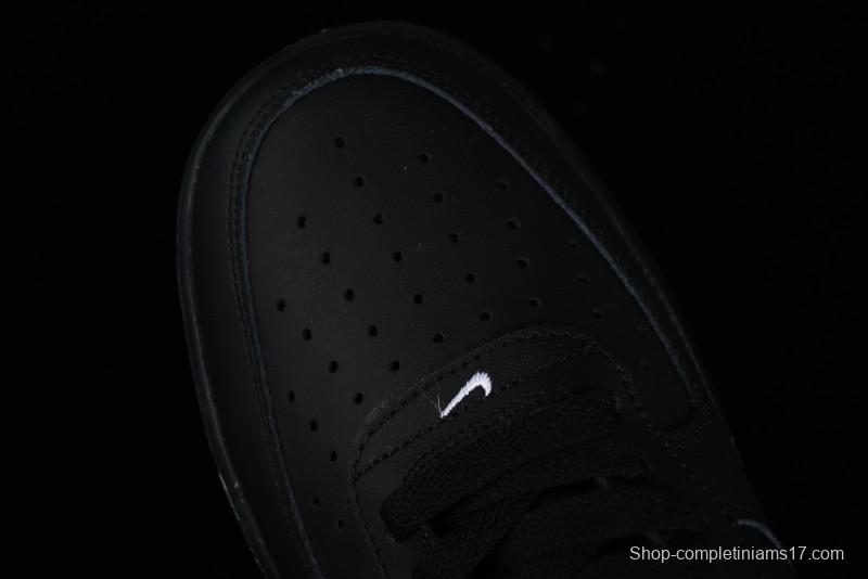 Nike Air Force 1 '07 Low Classic Black White Swoosh Casual Sneakers - FZ0627-010