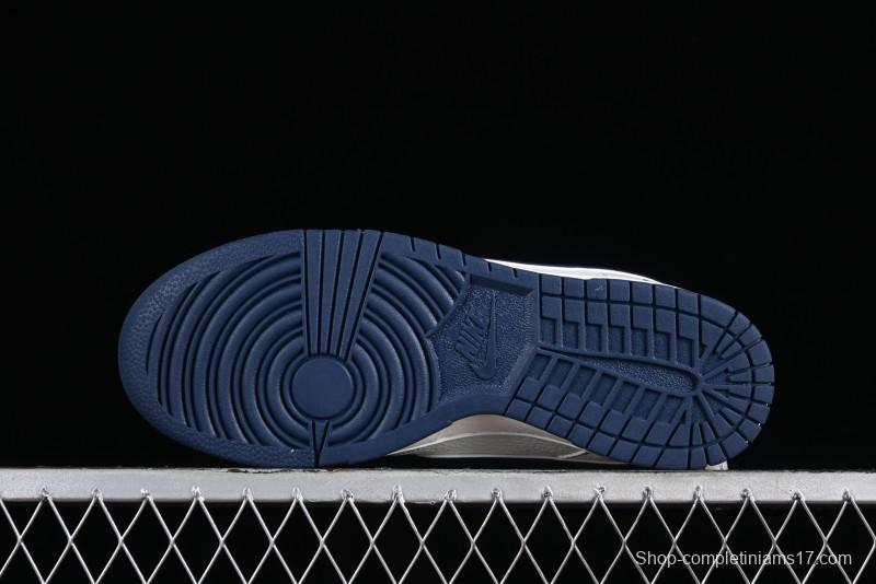 Supreme x Nike SB Dunk Low Deep Blue Colorway Low-Top Casual Skate Shoes - RM2308-238