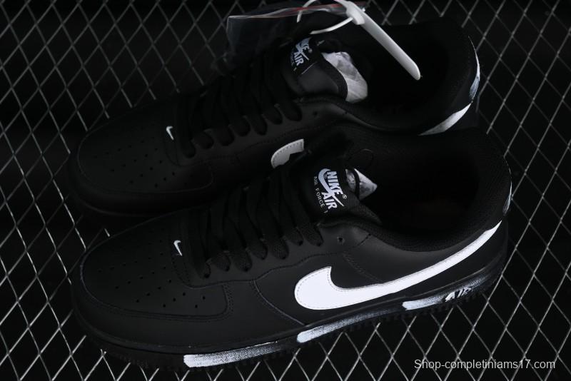 Nike Air Force 1 '07 Low Classic Black White Swoosh Casual Sneakers - FZ0627-010