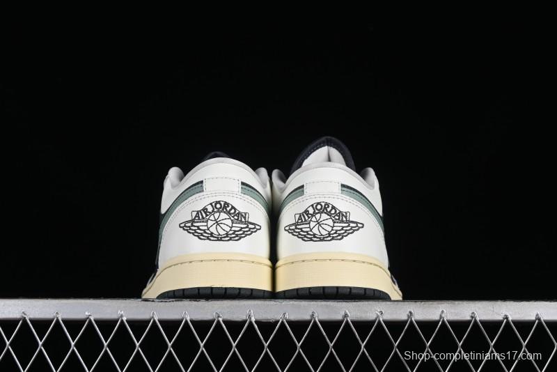 Nike Air Jordan 1 Low AJ1 Black Green Casual Sneakers - DC0774-001