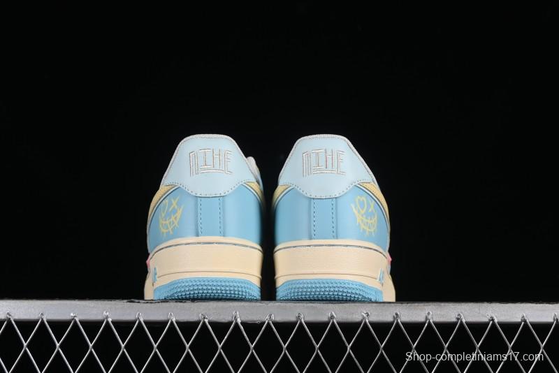 Nike Air Force 1 '07 Low Custom Casual Sneakers with Full-Length Honeycomb Air Cushion - XL2312-555