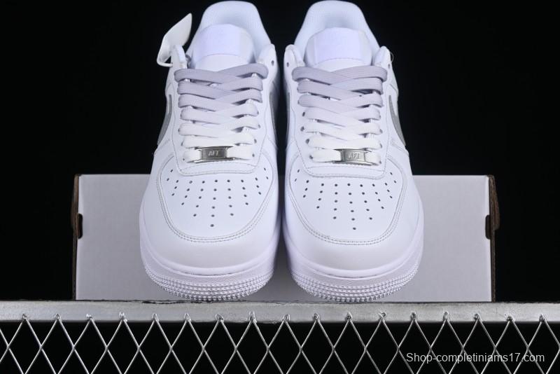 Nike Air Force 1 '07 Low Customized Anime Theme Gradient Grey Swoosh Casual Sneakers - FN0366-102