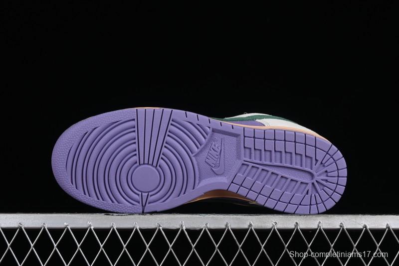 Nike SB Dunk Low Casual Skateboarding Shoes in Purple with Black Swoosh - HF5030-030