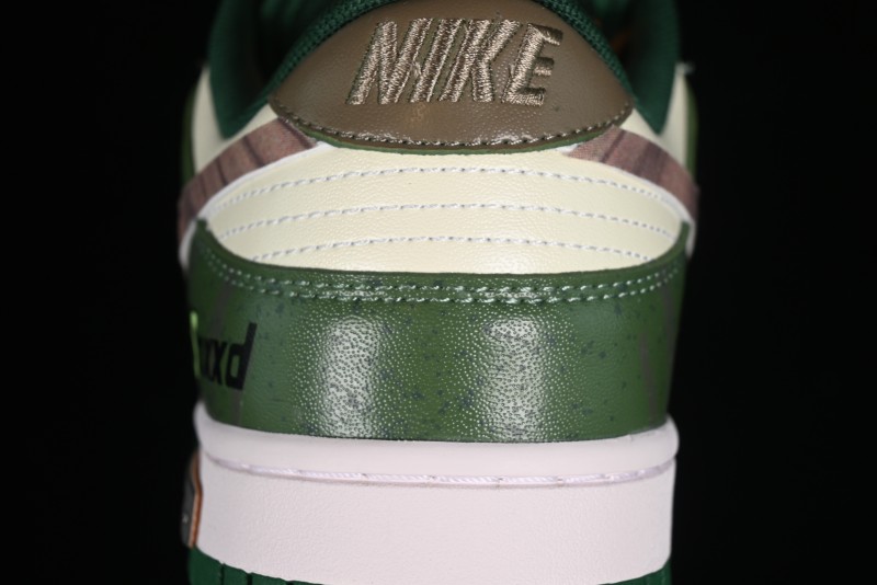 Nike Dunk Low Panda Prank Street Racing Lightyear Distressed SB Strap Low-Top Casual Sneakers - DD1391-300