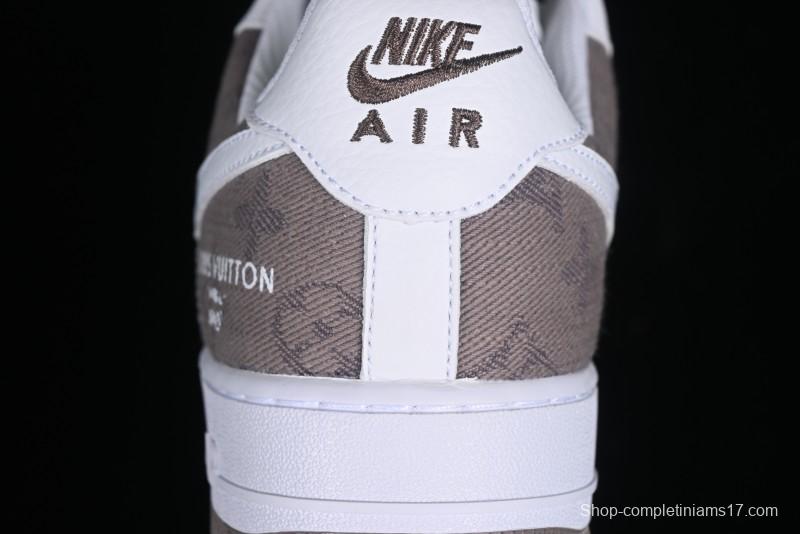 Nike Air Force 1 '07 Low Custom Casual Sneakers with Full-Length Air Cushion - CW2288-111