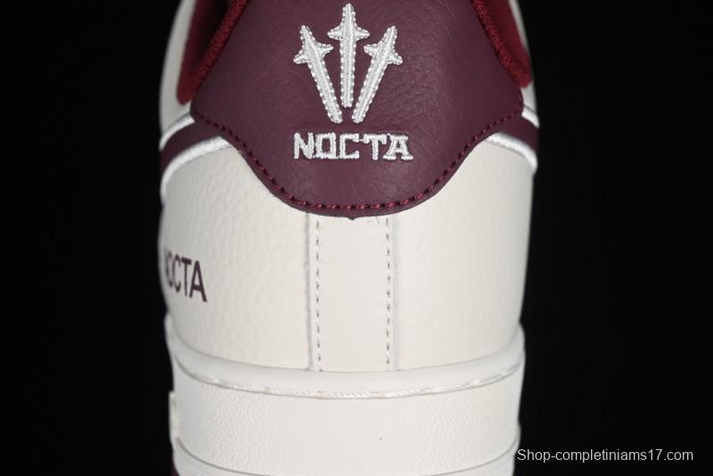 Nike Nocta x Nike Air Force 1 '07 Low Casual Sneakers with 3M Reflective Details and Full-Length Air Cushion - NO0224-022