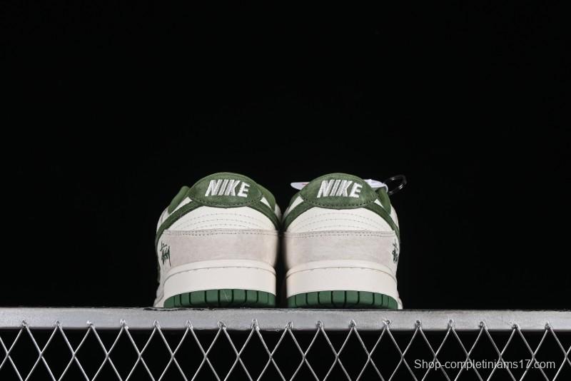 Stussy x Nike SB Dunk Low Retro Premium Casual Sneakers - DQ1098-340