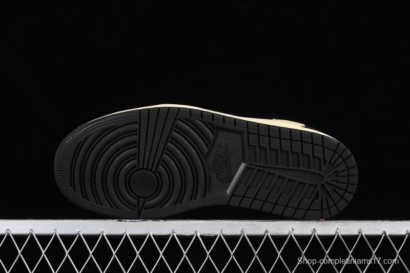 Nike Travis Scott x Air Jordan 1 Low OG AJ1 Reverse Swoosh Sneakers - DM7866-201