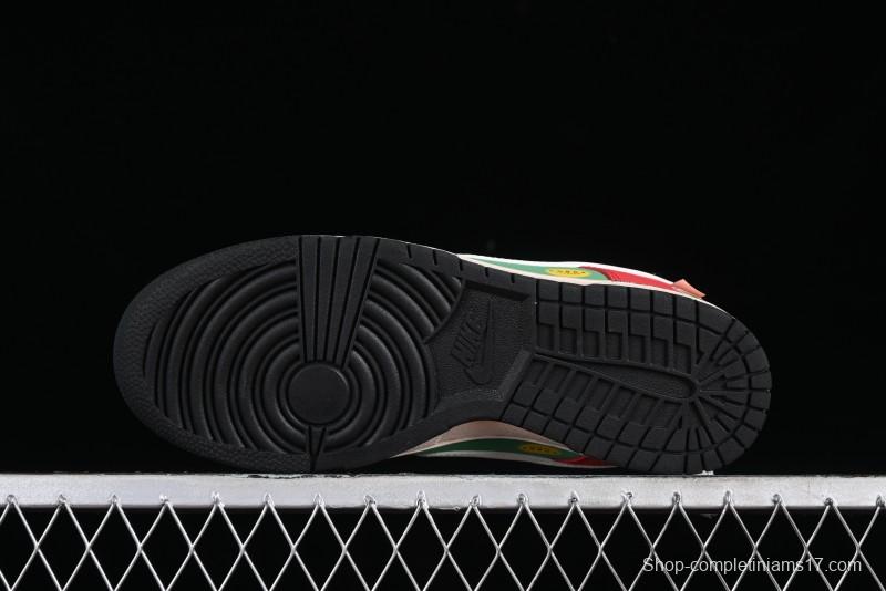 Nike SB Dunk Low Casual Skateboarding Shoes Racing Red/Green - MU0232-361