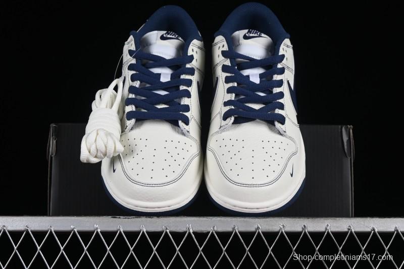 Supreme x Nike SB Dunk Low Deep Blue Colorway Low-Top Casual Skate Shoes - RM2308-238