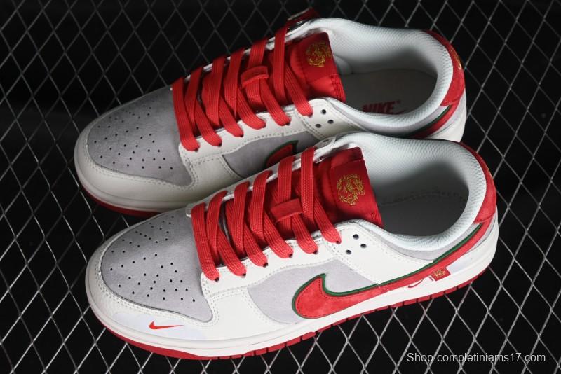 Nike SB Dunk Low Chinese New Year Limited Edition - Lucky Red Anniversary Custom Low-Top Casual Sneakers - CR8033-506