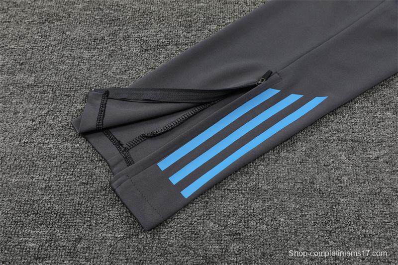 2024 Argentina Golden Half Zipper Jacket+Long Pants