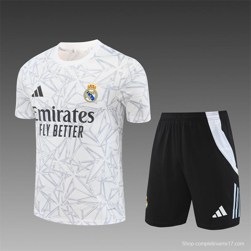 24/25 Real Madrid White Special Short Sleeve Jersey+Shorts